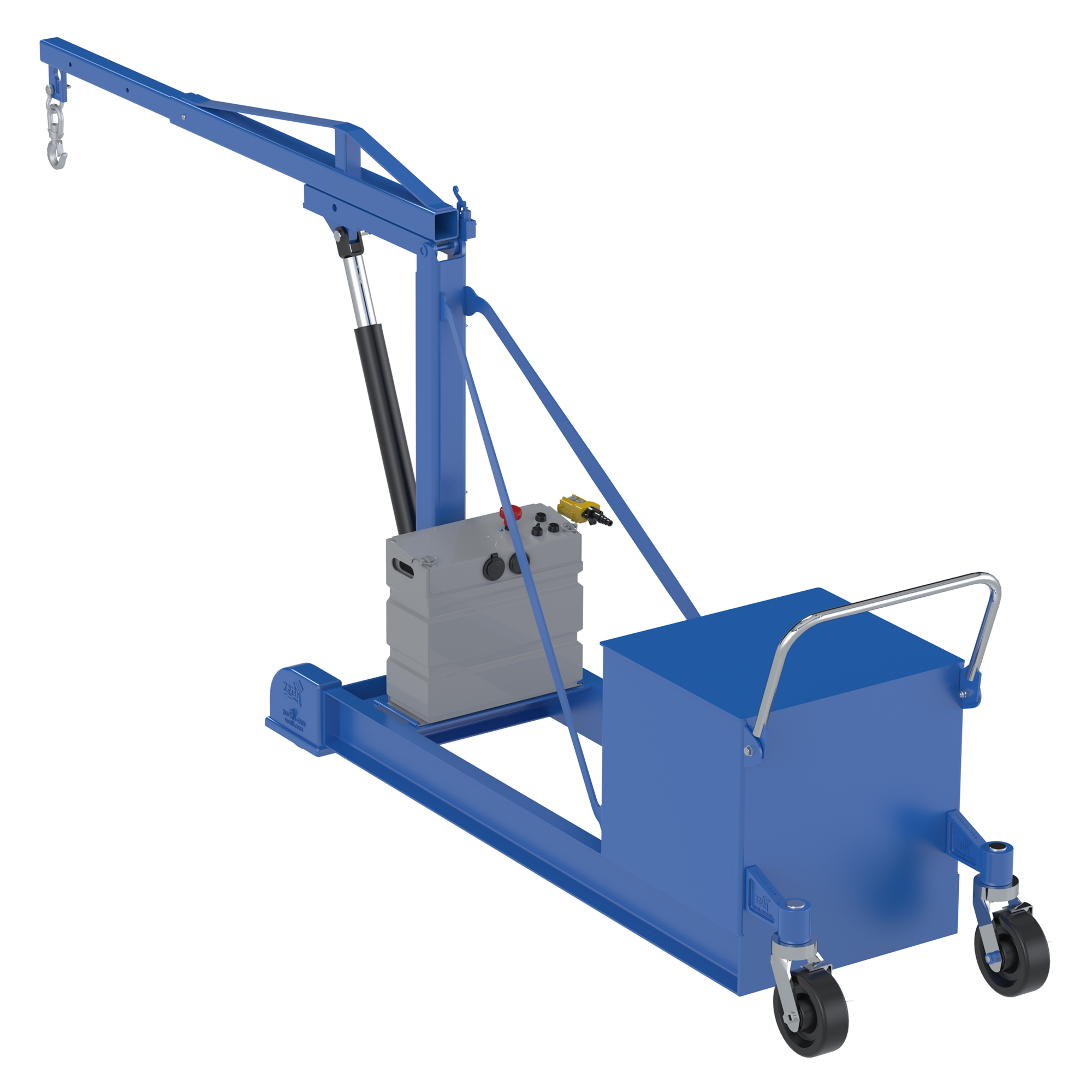 Vestil DC Counter Balanced Floor Crane - 2000-Lb. Capacity, 159.13in. Boom Length, Model# CBFC-2000-DC